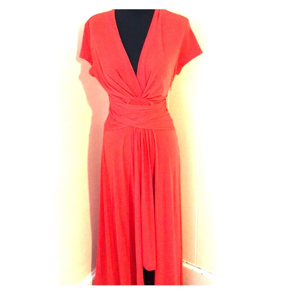 MICHAEL Michael Kors Maxi Wrap Dress sz 10 - Picture 1 of 6